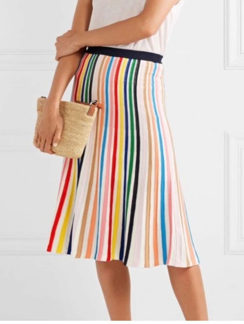 J. Crew rainbow knit skirt